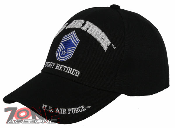 NEW! US AIR FORCE USAF CMSGT RETIRED BALL CAP HAT BLACK – AceZone.com