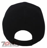 DEER HUNTING FAUX VISOR LEATHER BASEBALL CAP HAT BLACK