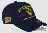 NEW! US ARMY 1ST CAVALRY VIETNAM VETERAN RIBBON BAR BALL CAP HAT BLACK