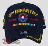 NEW! US ARMY 9TH INFANTRY DIVISION VIETNAM VETERAN RIBBON BAR CAP HAT BLACK