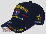 NEW! US ARMY 9TH INFANTRY DIVISION VIETNAM VETERAN RIBBON BAR CAP HAT BLACK