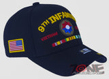 NEW! US ARMY 9TH INFANTRY DIVISION VIETNAM VETERAN RIBBON BAR CAP HAT BLACK