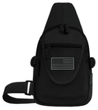 East West USA Tactical Sling Chest Pack Shoulder Utility Bag RT513 BLACK