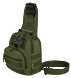 East West USA Tactical Shoulder Sling Trail Walker Utility Bag RT517 OLIVE