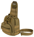 East West USA Tactical Shoulder Sling Trail Walker Utility Bag RT517 TAN