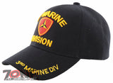 NEW! US MARINE CORPS 3RD MARINE DIVISION DIV USMC SHADOW CAP HAT BLACK