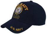 NEW! US NAVY DAD ROUND USN BALL CAP HAT NAVY