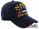 NEW! US NAVY KOREA VETERAN ROUND CAP HAT NAVY