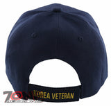 NEW! US NAVY KOREA VETERAN ROUND CAP HAT NAVY