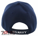 NEW! US NAVY RETIRED USN BIG ROUND SIDE LINE CAP HAT NAVY