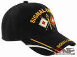 NEW! US ARMY SIGNAL CORPS SIDE LINE BALL CAP HAT BLACK