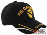 NEW! US ARMY AIR CAVALRY SIDE LINE BALL CAP HAT BLACK