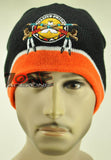 NEW NATIVE PRIDE PEACE PIPES BEANIE KNIT CAP SKULL WN ORANGE