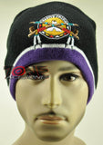 NEW NATIVE PRIDE PEACE PIPES BEANIE KNIT CAP SKULL WN PURPLE