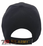 NEW! US ARMY RETIRED SIDE SHADOW CAP HAT BLACK