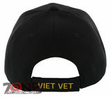 NEW! US ARMY 1ST CAVALRY VIETNAM VETERAN BALL CAP HAT BLACK