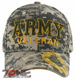 NEW! US ARMY STRONG VETERAN SIDE ROUND BALL CAP HAT ACU CAMO