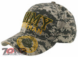 NEW! US ARMY STRONG VETERAN SIDE ROUND BALL CAP HAT ACU CAMO