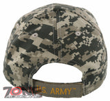 NEW! US ARMY STRONG VETERAN SIDE ROUND BALL CAP HAT ACU CAMO