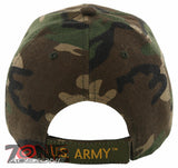 NEW! US ARMY STRONG VETERAN SIDE ROUND BALL CAP HAT GREEN CAMO