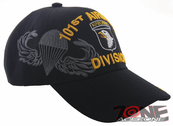 NEW! US ARMY 101ST ABN AIRBORNE DIVISION EAGLES CAP HAT BLACK – AceZone.com