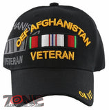 NEW! OEF AFGHANISTAN VETERAN BALL CAP HAT BLACK