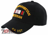 NEW! OEF AFGHANISTAN VETERAN BALL CAP HAT BLACK