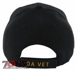 NEW! OEF AFGHANISTAN VETERAN BALL CAP HAT BLACK