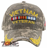 NEW! VIETNAM VETERAN GOLD LEAF SHADOW MILITARY CAP HAT CAMO