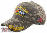 NEW! VIETNAM VETERAN GOLD LEAF SHADOW MILITARY CAP HAT CAMO