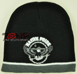 NEW ROUND NATIVE PRIDE EAGLE FEATHER BEANIE KNIT CAP SKULL WN GRAY