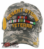 DESERT STORM VETERAN ODS VET GOLD MEDAL CM BALL CAP HAT CAMO