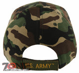 NEW! US ARMY STAR VETERAN SIDE LINE BALL CAP HAT GREEN CAMO