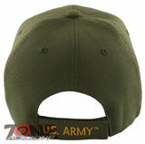 NEW! US ARMY STAR VETERAN SIDE LINE BALL CAP HAT OLIVE