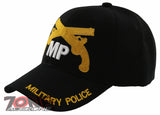 NEW! MILITARY POLICE MP BALL CAP HAT BLACK