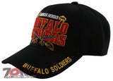 NEW! BUFFALO SOLDIERS AMERICAN HEROES 1866-1944 CN SWORDS CAP HAT BLACK