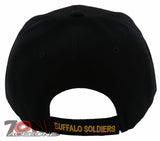 NEW! BUFFALO SOLDIERS AMERICAN HEROES 1866-1944 CN SWORDS CAP HAT BLACK