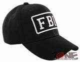 NEW! FBI BALL CAP HAT POLICE BLACK