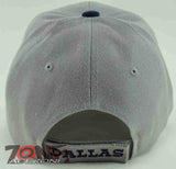 NEW! TEXAS DALLAS STAR CAP HAT W/LEATHER GREY