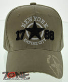 NEW! NEW YORK CITY 1788 EMPIRE CITY NYC CAP HAT TAN
