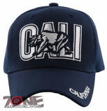 NEW! CALIFORNIA CALI BEAR BALL CAP HAT NAVY