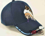 NEW! NATIVE PRIDE HONOR CHIEF HEAD CAP HAT NAVY