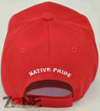 NATIVE PRIDE INDIAN FEATHER DREAM CATCHER CAP HAT RED