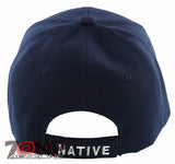 NEW! NATIVE PRIDE EAGLE FEATHER BALL CAP HAT NAVY