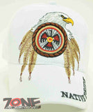 WHOLESALE NEW! NATIVE EAGLE WINGS CAP HAT WHITE