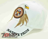 WHOLESALE NEW! NATIVE EAGLE WINGS CAP HAT WHITE