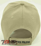 WHOLESALE NEW! NATIVE EAGLE WINGS CAP HAT TAN