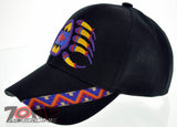 NEW! NATIVE PRIDE INDIAN AMERICAN SIDE BEAR CLAW FEATHERS CAP HAT BLACK