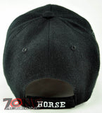 HORSE RODEO COWBOY COWGIRL CAP HAT BLACK