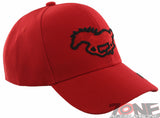 NEW HORSE RACING SPORT MUSTANG SHADOW CAP HAT RED